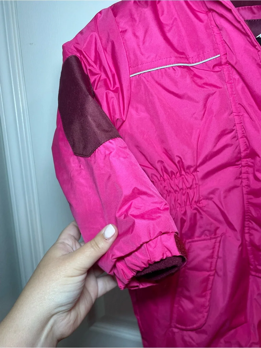 Pink Platinum Girls 4T Pink Insulated One Piece Snowsuit Ski Snow Bib Hooded